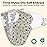 Mama Cheetah Preemie Swaddle Sack, Organic Swaddling Sleep Sacks for Preemies, Preemie Swaddle Blanket Wrap, Easy Swaddles for Premature Baby Boy Girl 4-7 lbs, Newborn Essentials, 3-Pack, Grey