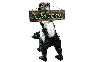 Welcome from Stinky Outdoor Skunk Figurine, Garden Patio and Lawn Decor by...