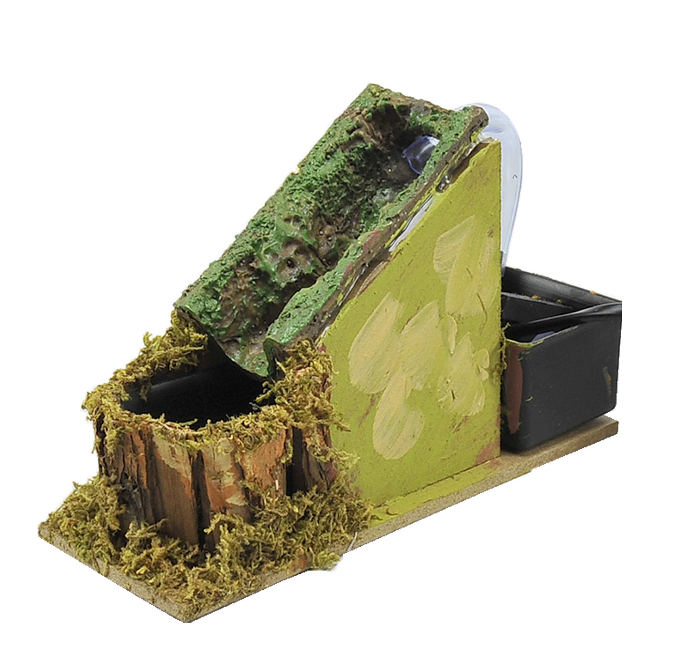 ROSSI ROSA Cascada con Arroyo y Bomba, 18 x 6,5 x 12 cm