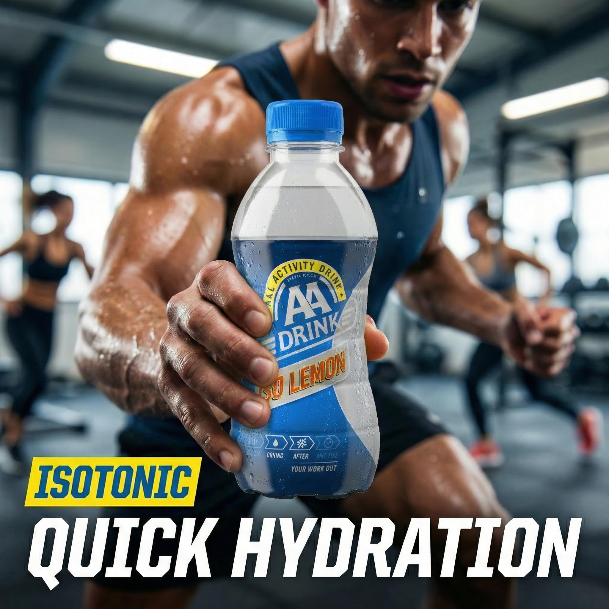 AA Drink Iso Lemon 24x33cl isotonisches Sportgetränk (inkl. 6.-€ Pfand: 19,99 + 6,00€)