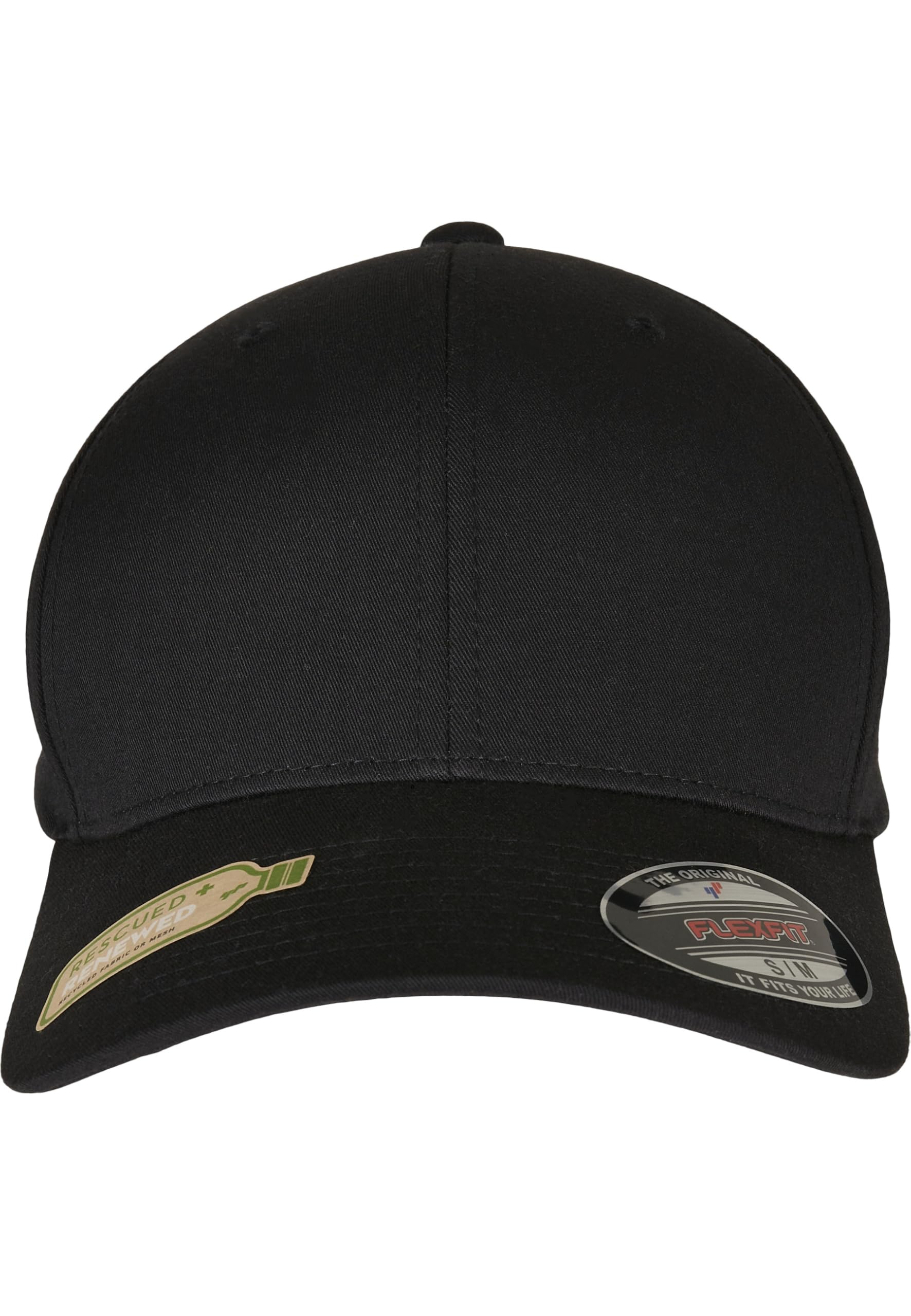 Flexfit Unisex Recycled Polyester Baseball Cap, Black, L/XL
