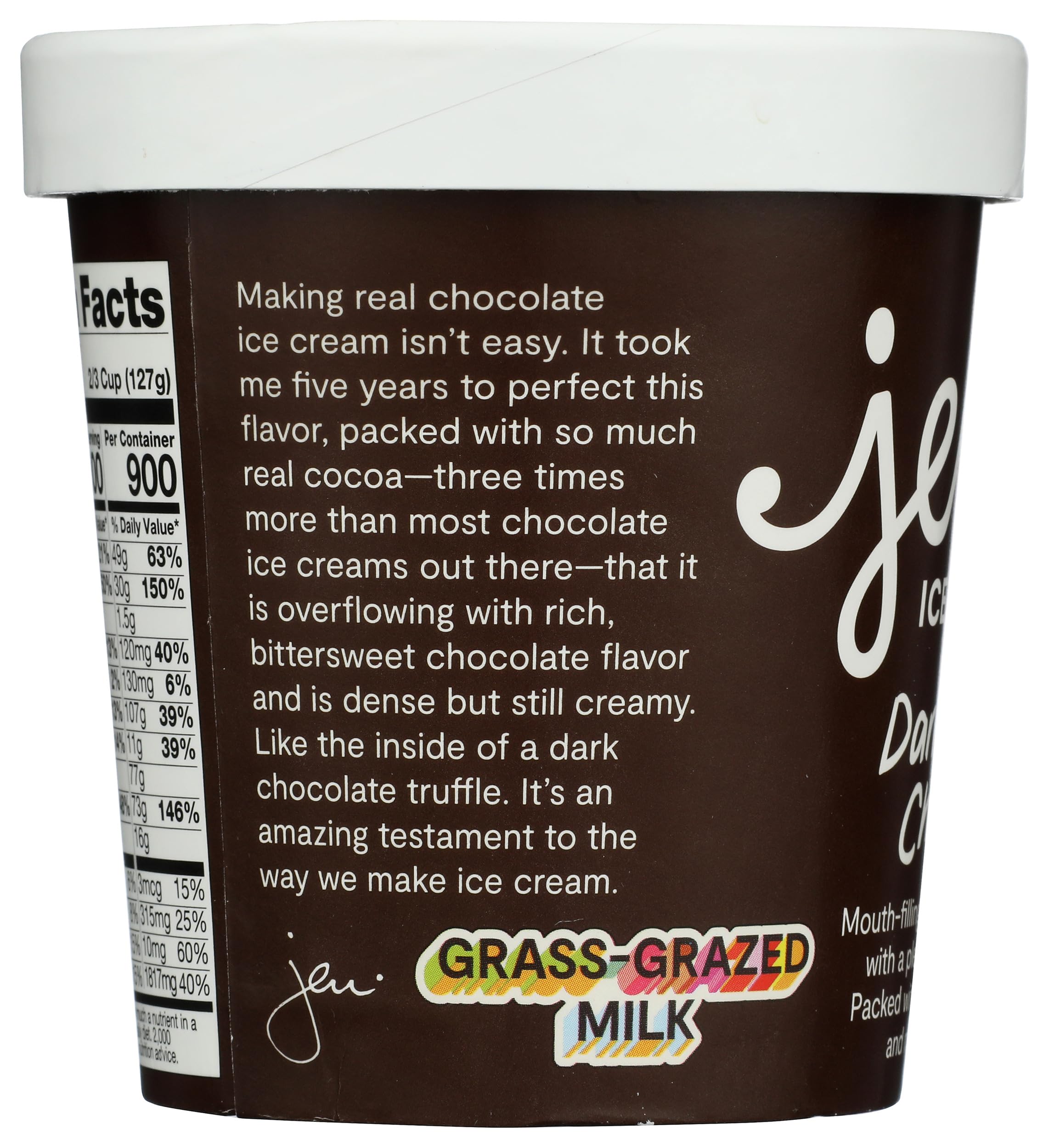 Jeni's Splendid Ice Creams Darkest Chocolate Ice Cream, 16 oz