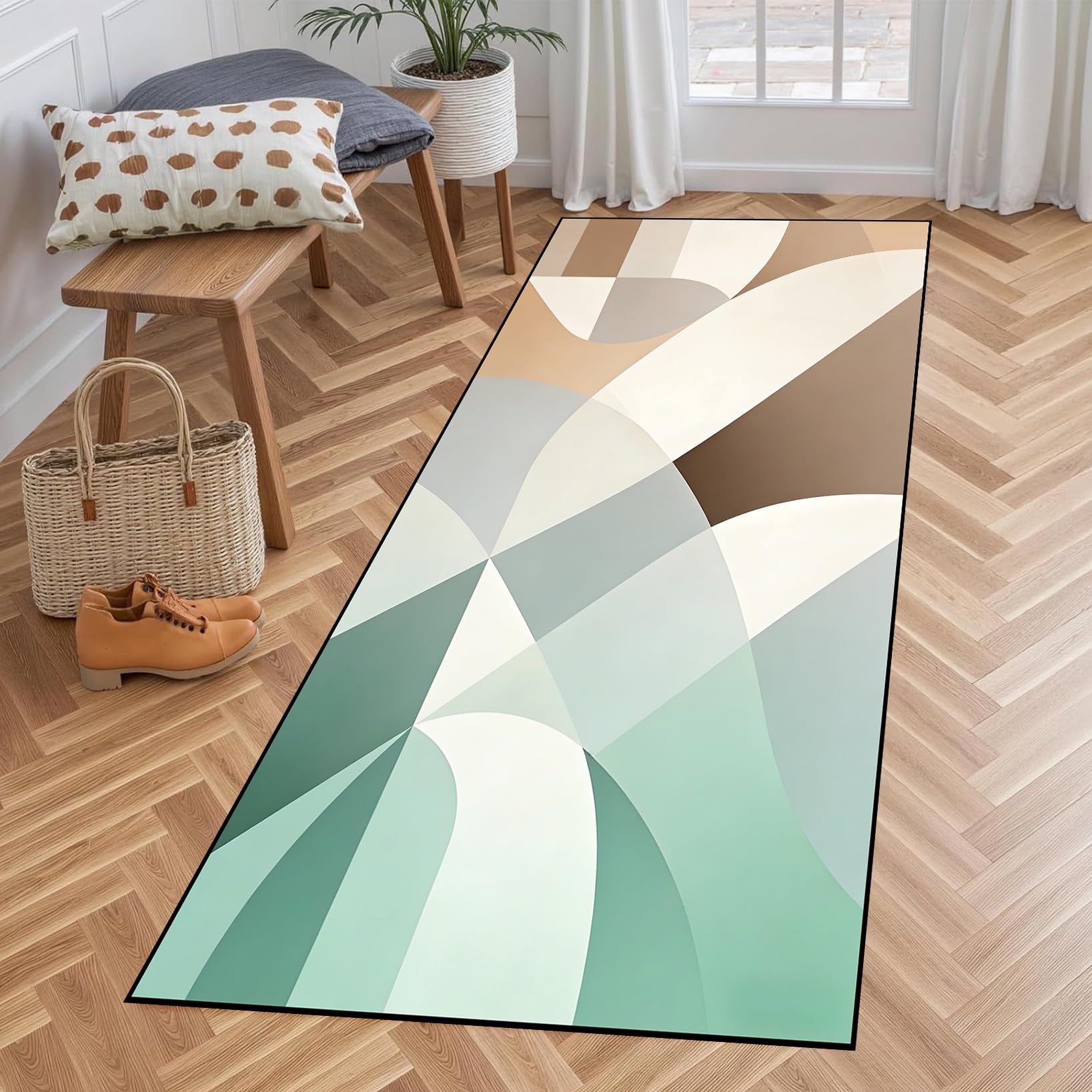 Tapis de cuisine long et doux idéal pour le confort de votre buanderie moderne