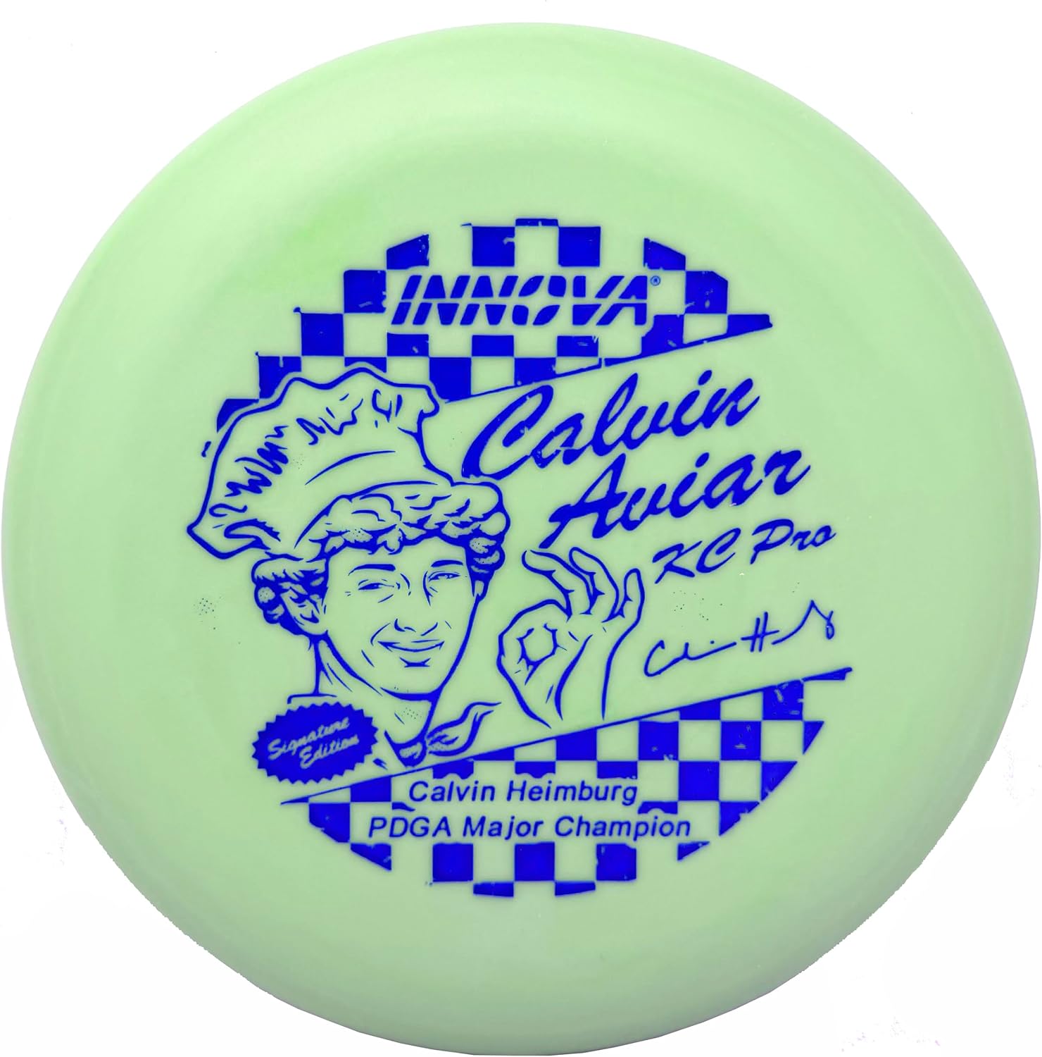 Innova Discs Aviar KC Pro Aviar Disc Golf Putter Calvin Heimburg Pizzeria Art Signature Edition
