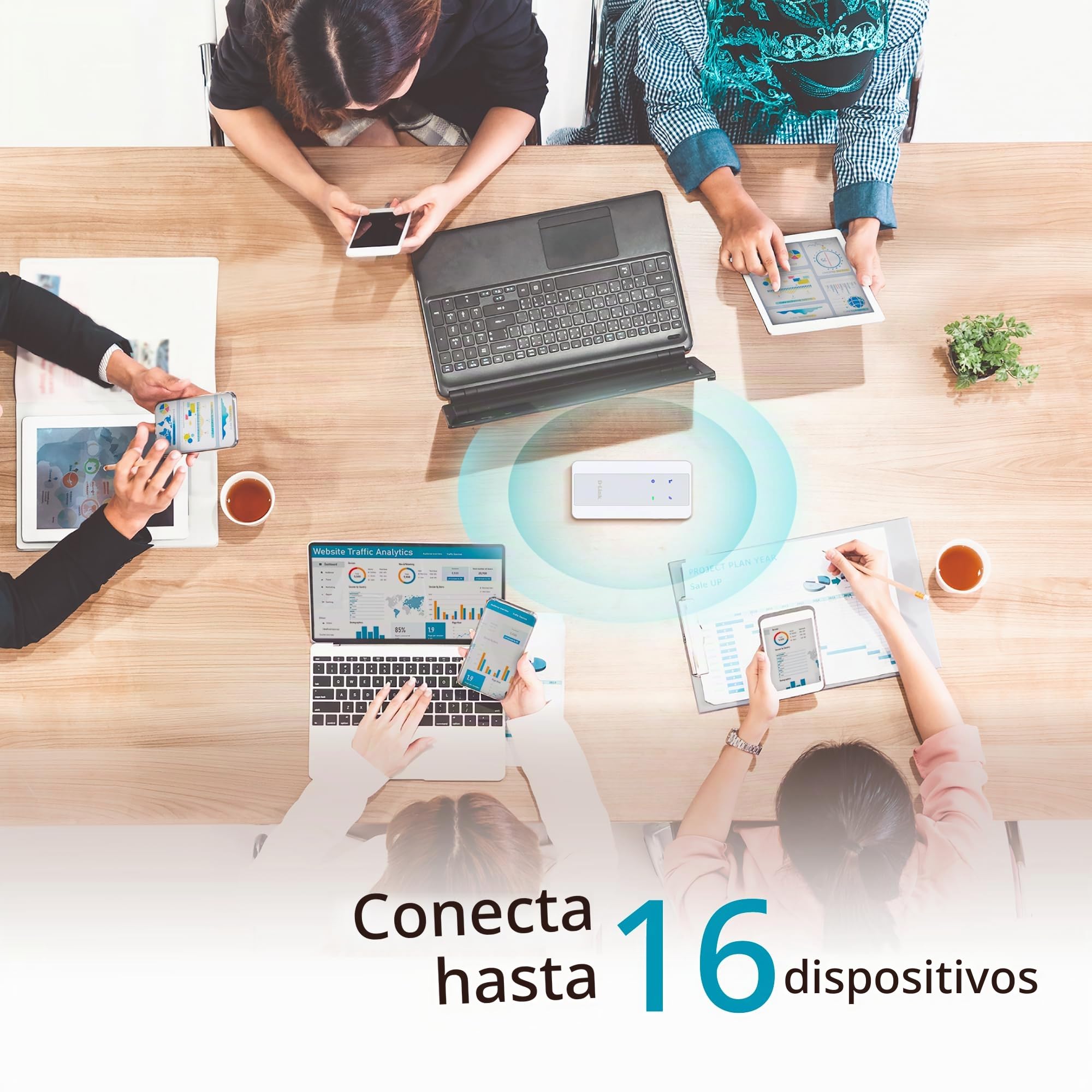 D-Link F518 5G NR AX1800 Wi-Fi 6 Hotspot Móvil – Router 5G Portátil con Función Power Bank, Batería de Larga Duración, Wi-Fi de Doble Banda, Seguridad WPA3