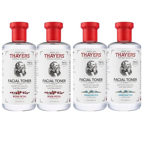 Thayers Tónico facial de hamamelis sin alcohol, paquete múltiple de 2 rosas 2 sin perfume (paquete de 4) disponible en Yaxa Venezuela