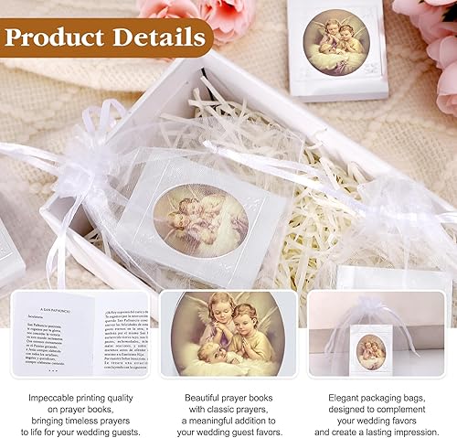 Miniatura 3 de Rotel 12 libros de oración de ángel de la guarda a granel para bautismo, recuerdos de fiesta, decoraciones de bautismo, centros de mesa para bautizo