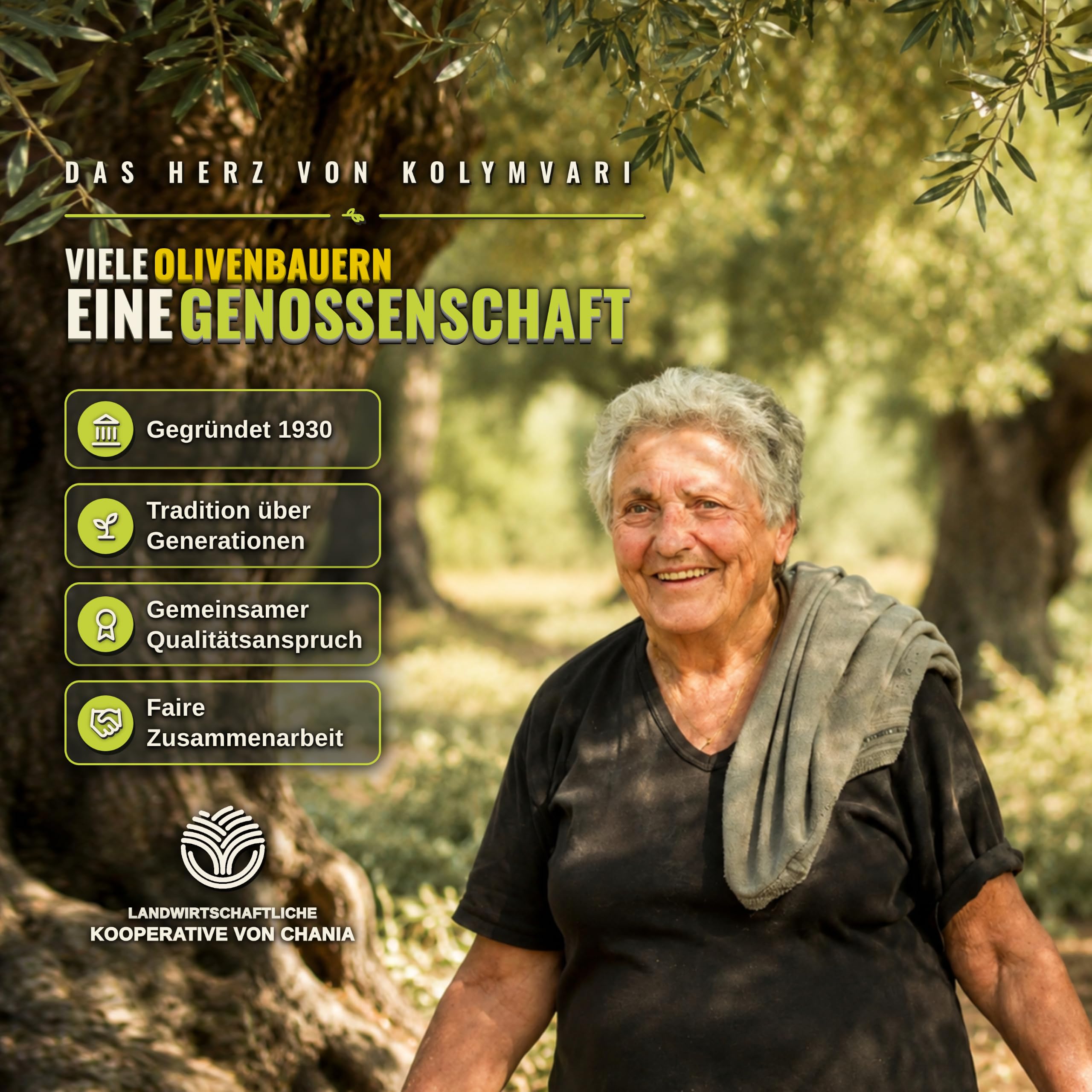 Kolymvari g.U. | Extra Natives Olivenöl | 5 Liter Kanister – Kreta, Griechenland | Premium Olivenöl | 100% Koroneiki Oliven | traditionelle Handernte | Kaltextraktion | niedriger Säuregehalt
