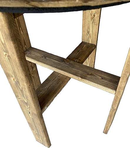 Miniatura 2 de Sound of Freedom - Mesa auxiliar redonda de barril de whisky para motocicleta, regalo de motocicleta, color marrón