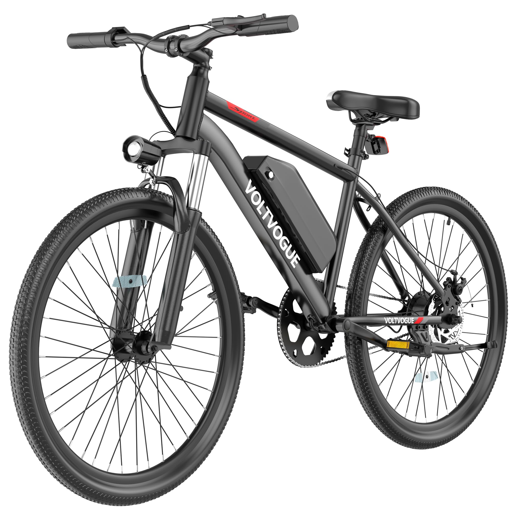 VOLTVOGUE 1000W Peak Electric Bike for Adults,up 45 Miles Removable Battery Ebike, 26