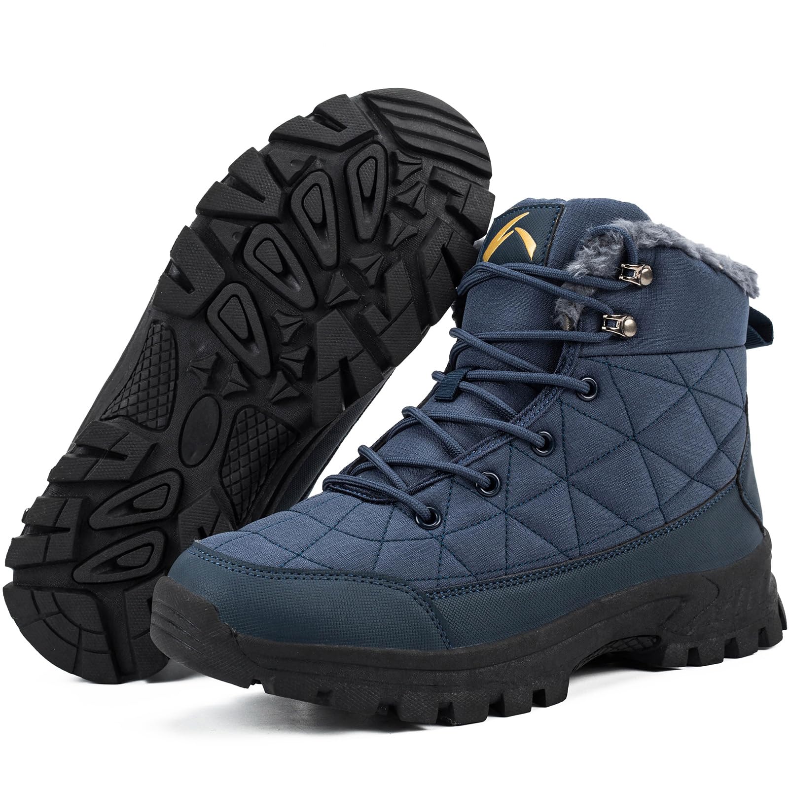 TORISKY Stivali Invernali Uomo Donna Scarpe Cotone Outdoor Impermeabili Trekking Caldo Piatto Caviglia Stivaletti Neve
