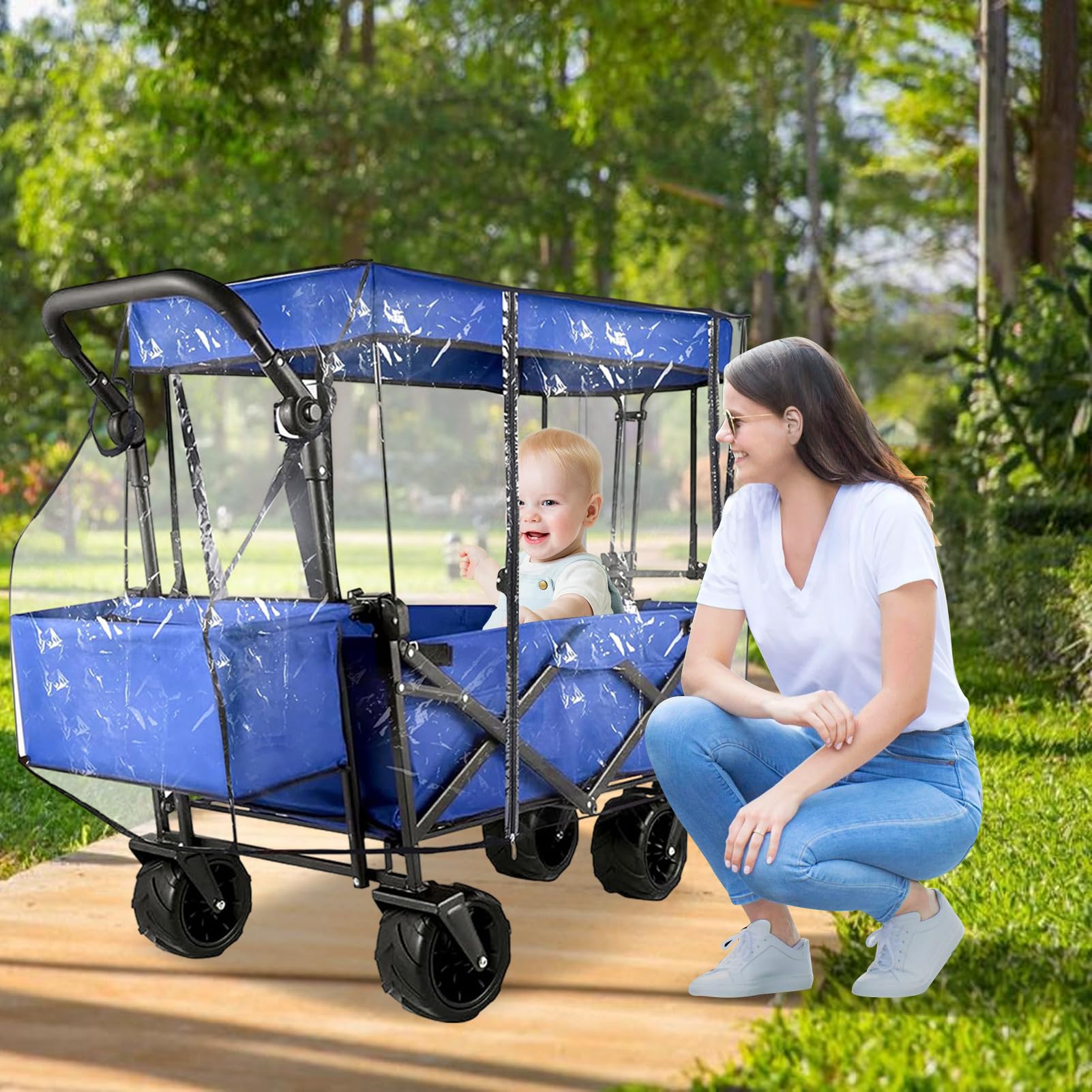 Protection de pluie pour poussettes - protection de l'eau, protection de | pluie pliable pour poussettes | Protection tout-tour avec fermeture éclair, protection robuste du pour