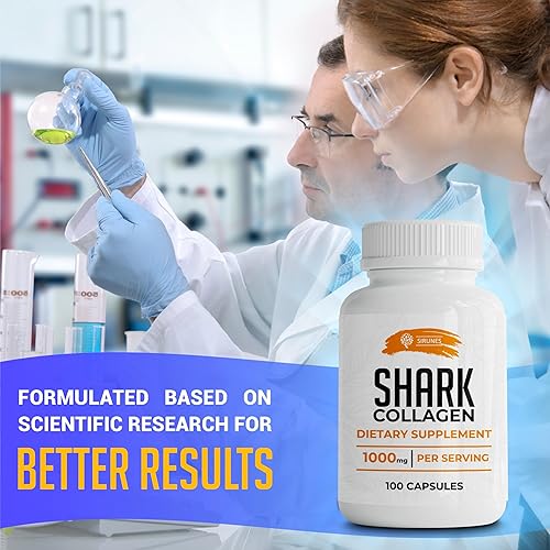 Miniatura 4 de Colágeno de cartílago de pescado, 100 cápsulas  Suplementos de colágeno de pescado para mujeres, ideal para cabello, piel, uñas, articulaciones y