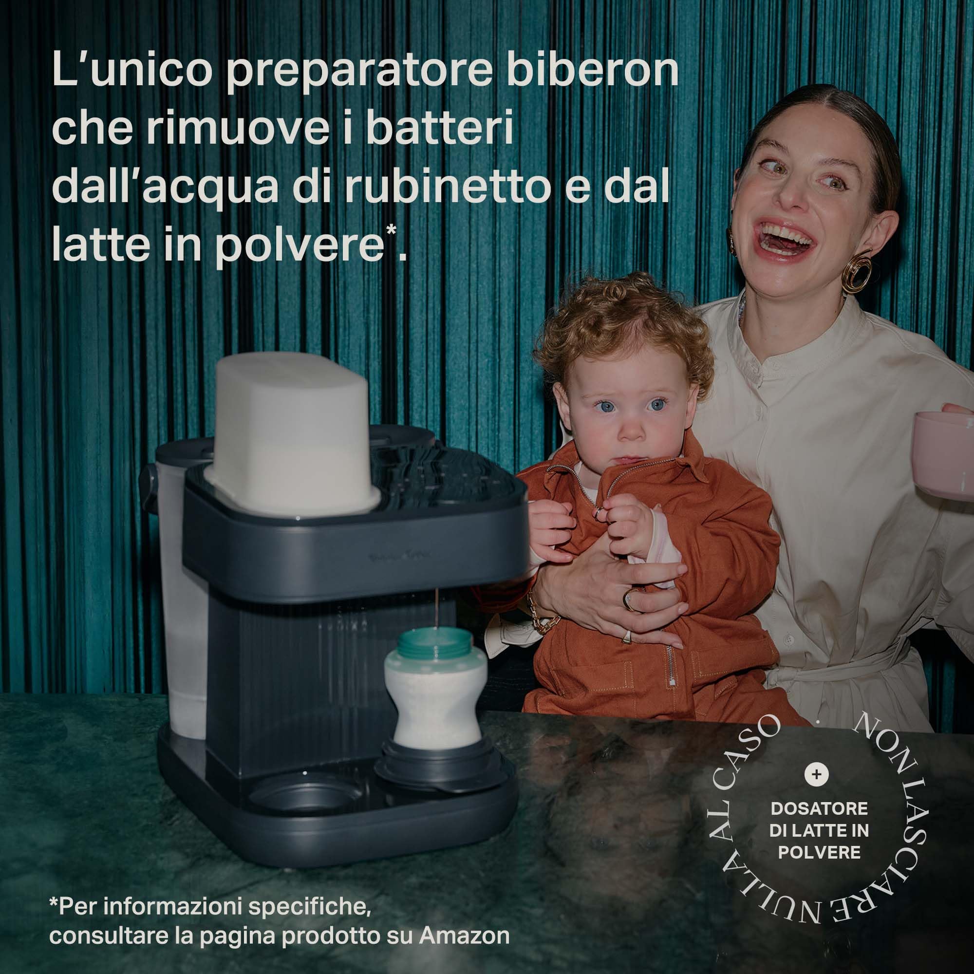 Tommee Tippee Perfect Prep Pro, Dosatore di latte in polvere e sistema di preparazione biberon con filtro dell’acqua antibatterico e supporto personalizzato tramite app