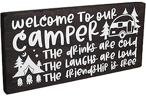 Happy Outdoor Trailer Camping Signs and Accessories Gift