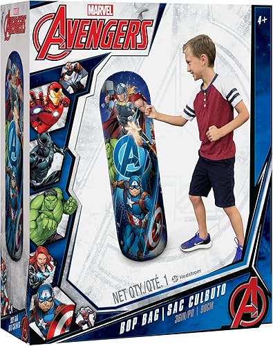 Vista 2 de Hedstrom Marvel Avengers Bop Bag - Saco de boxeo inflable, 36 pulgadas, (56-9106)