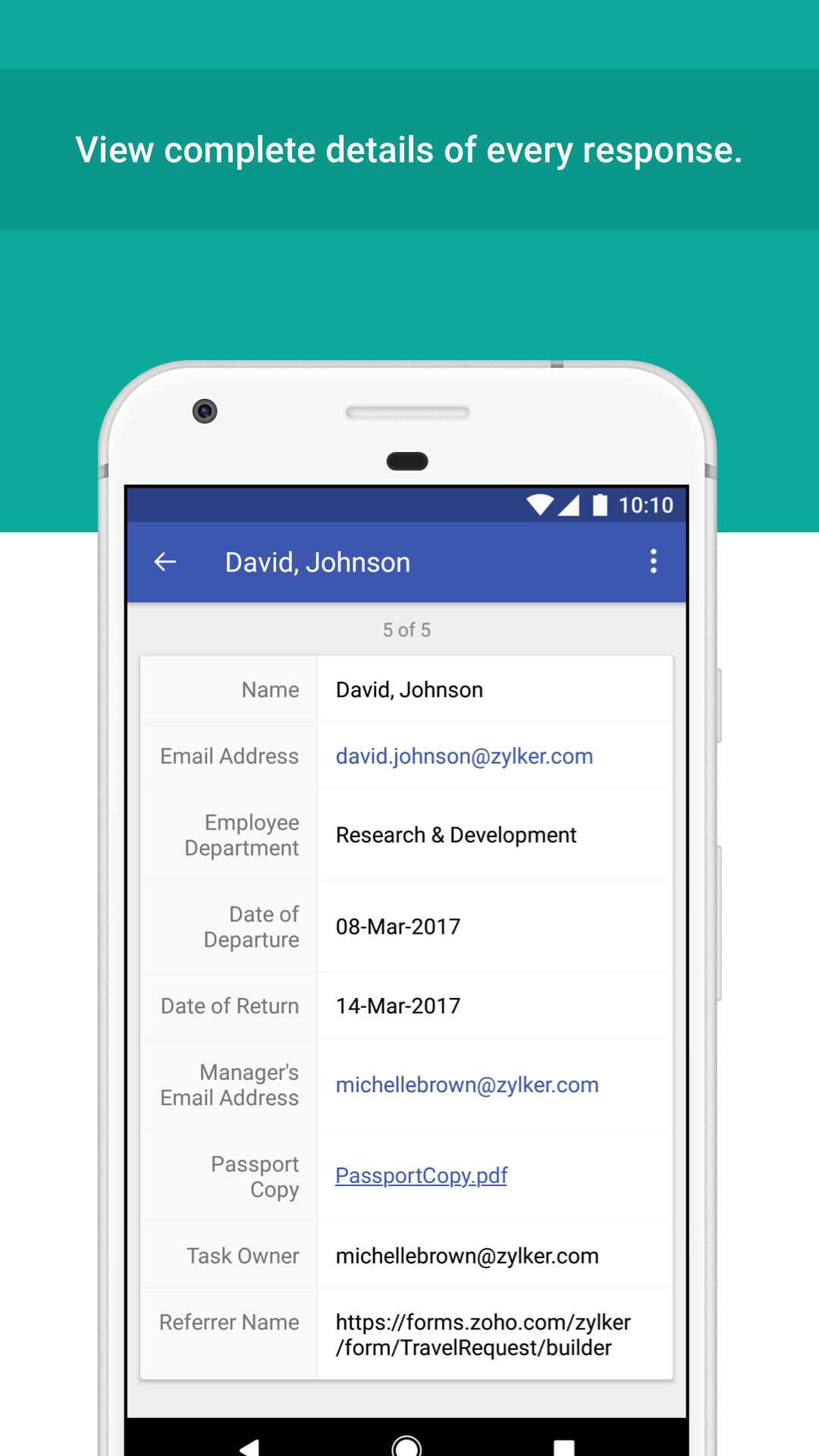 Form Builder Zoho FormsAmazon.inAppstore for Android