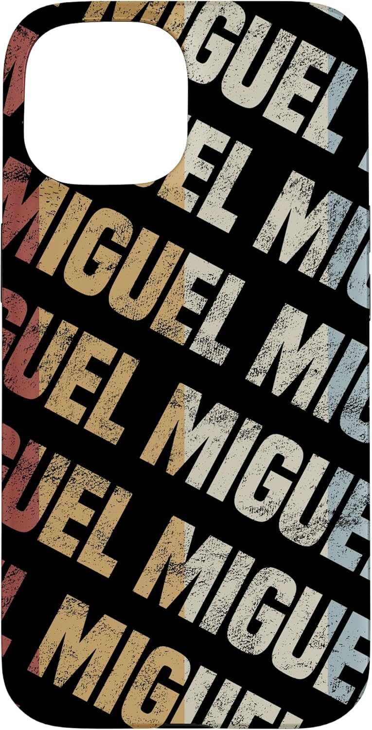 Custom Miguel Phone Cover Vintage Retro Black Personalized Case for iPhone 13