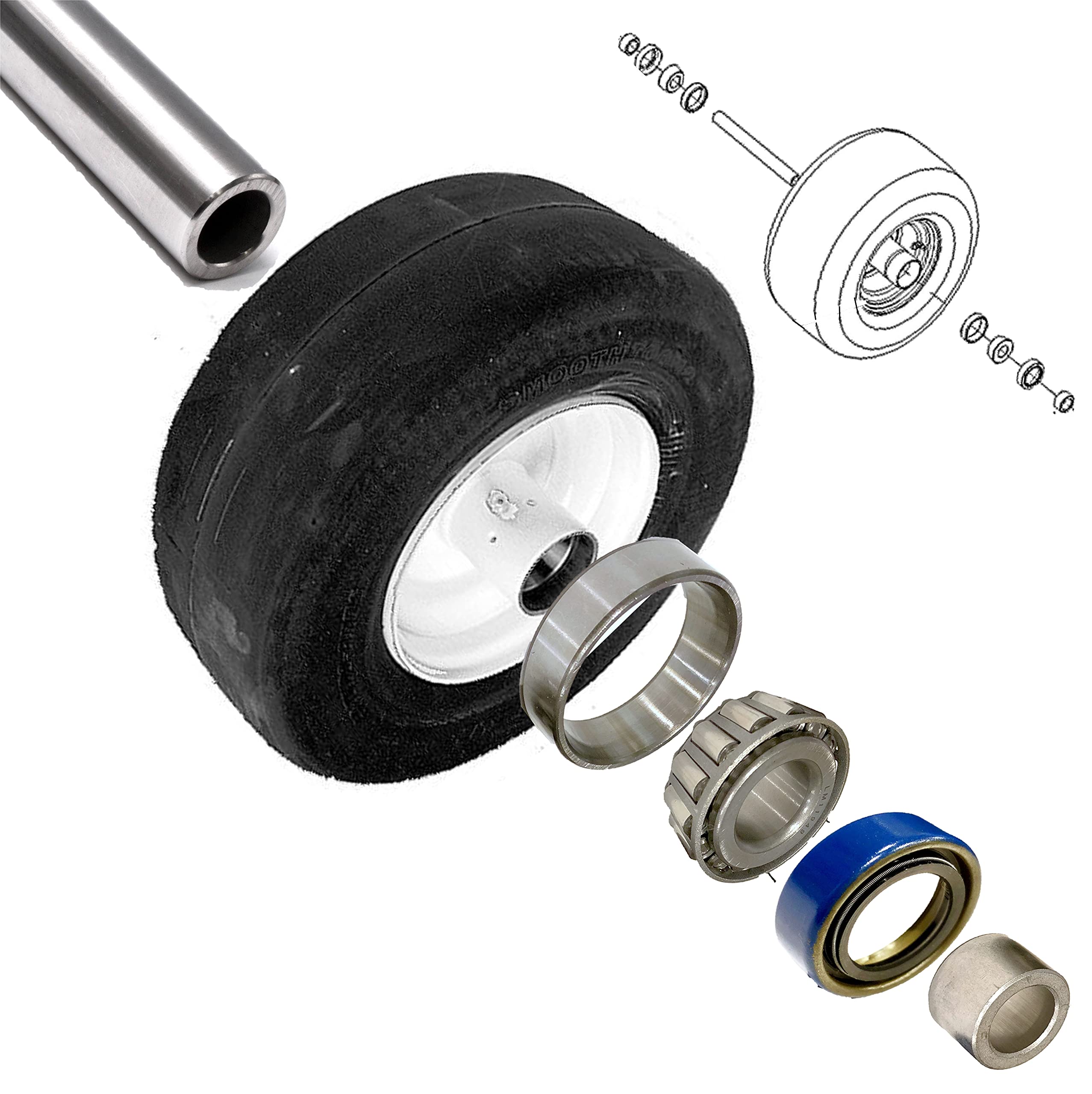 Amazon.com : HD Switch - Improved Front Axle Sleeve & Wheel