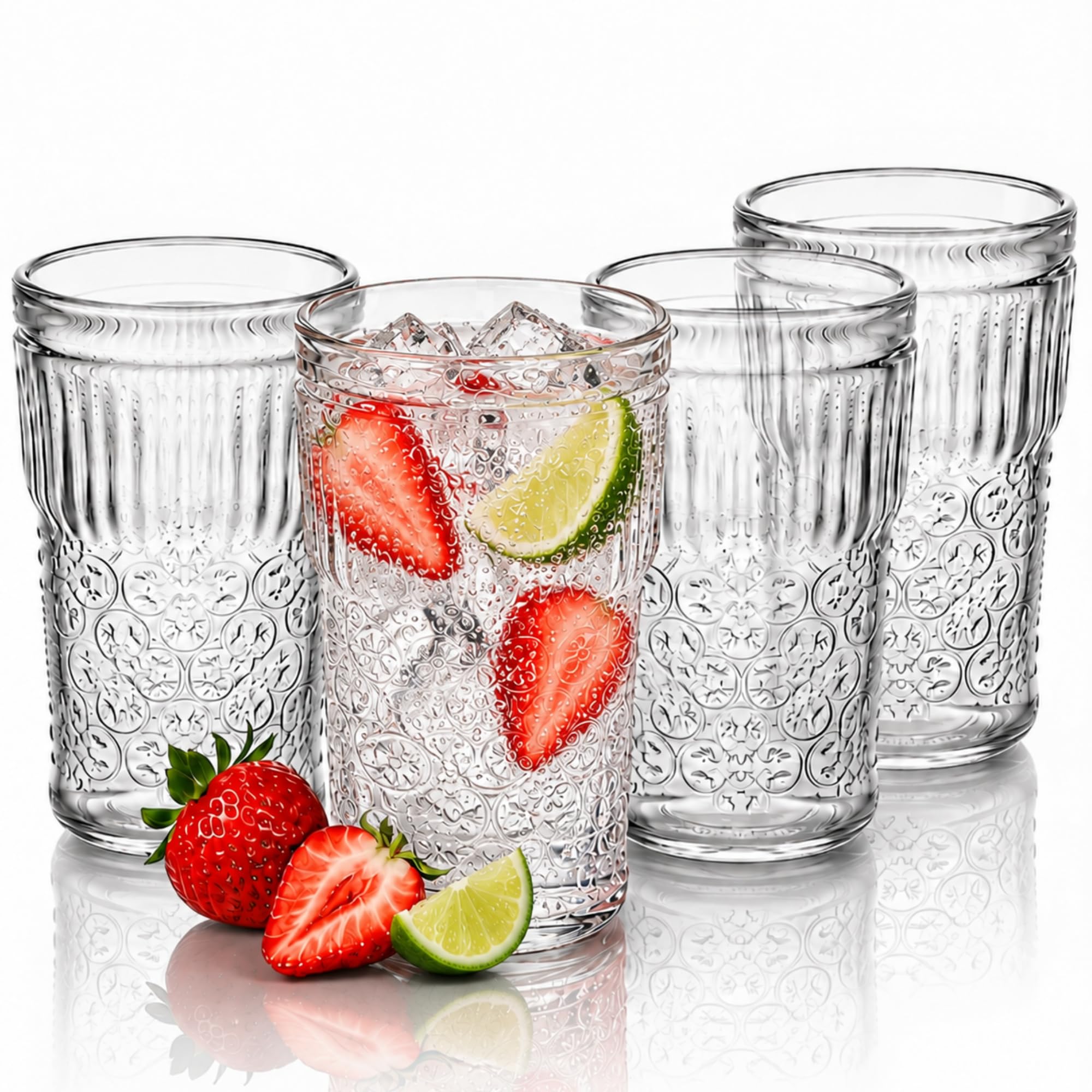 Italian Heritage Water Glass, 11.75 Oz - Clear, Set of 4