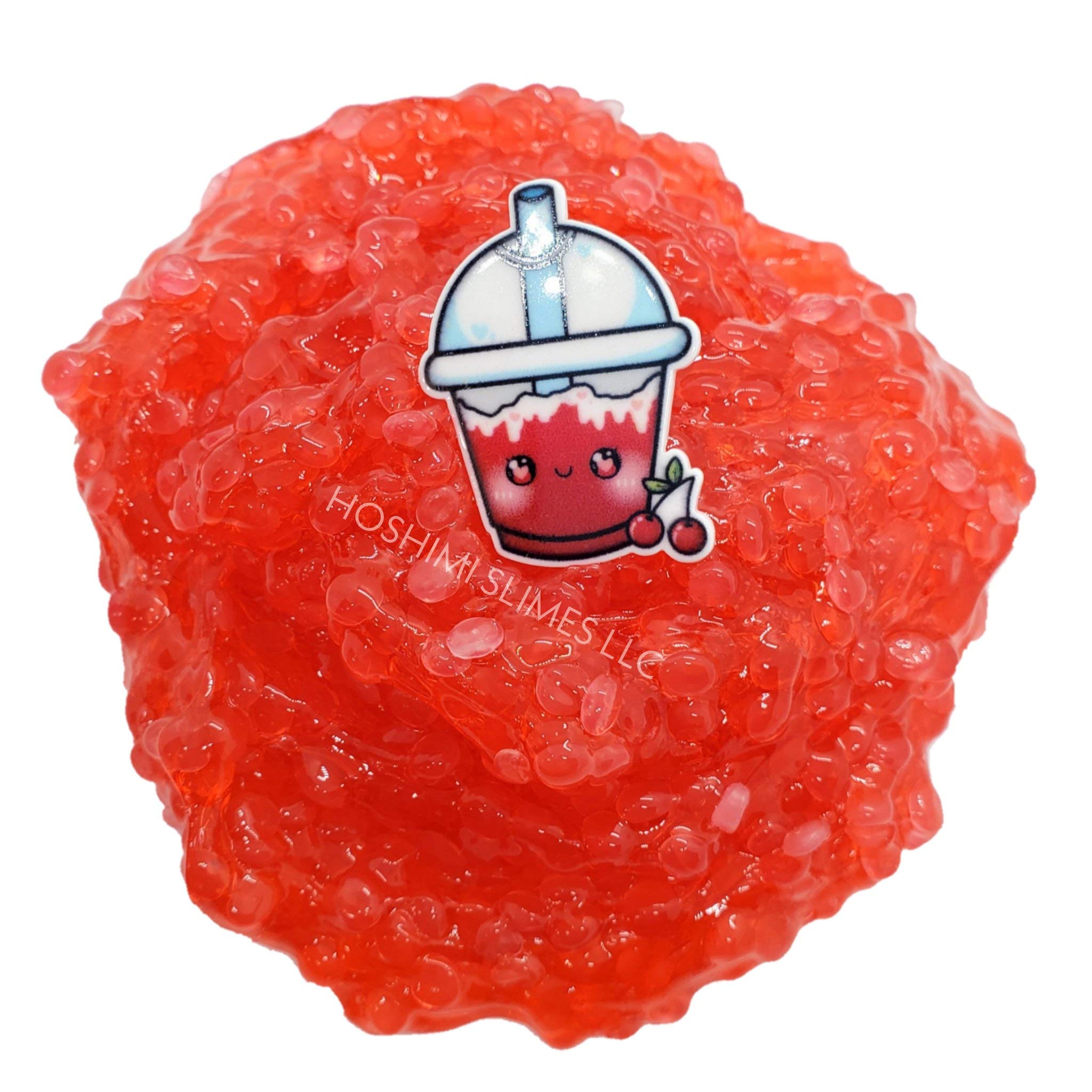 Cherry Slushy Handmade Scented Pellet Bead Slime 4oz - Hoshimi Slimes