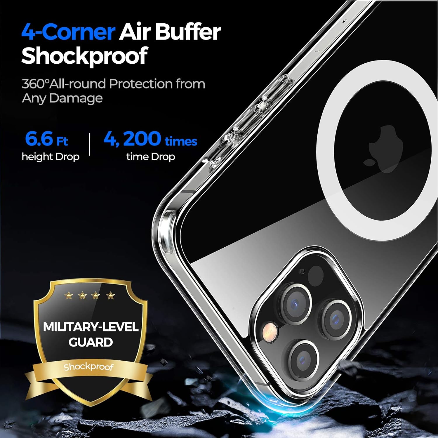 Bеѕt Cуbеr Mоndау 🔥 Linklike 2021 Upgraded Case Clear Magnetic Designed for iPhone 12 PRO MAX Case [Military Anti-Drop] Compatible with Magsafe [No Yellow Spot][4X Shockproof] Protective Slim Thin Phone Cover 6.7