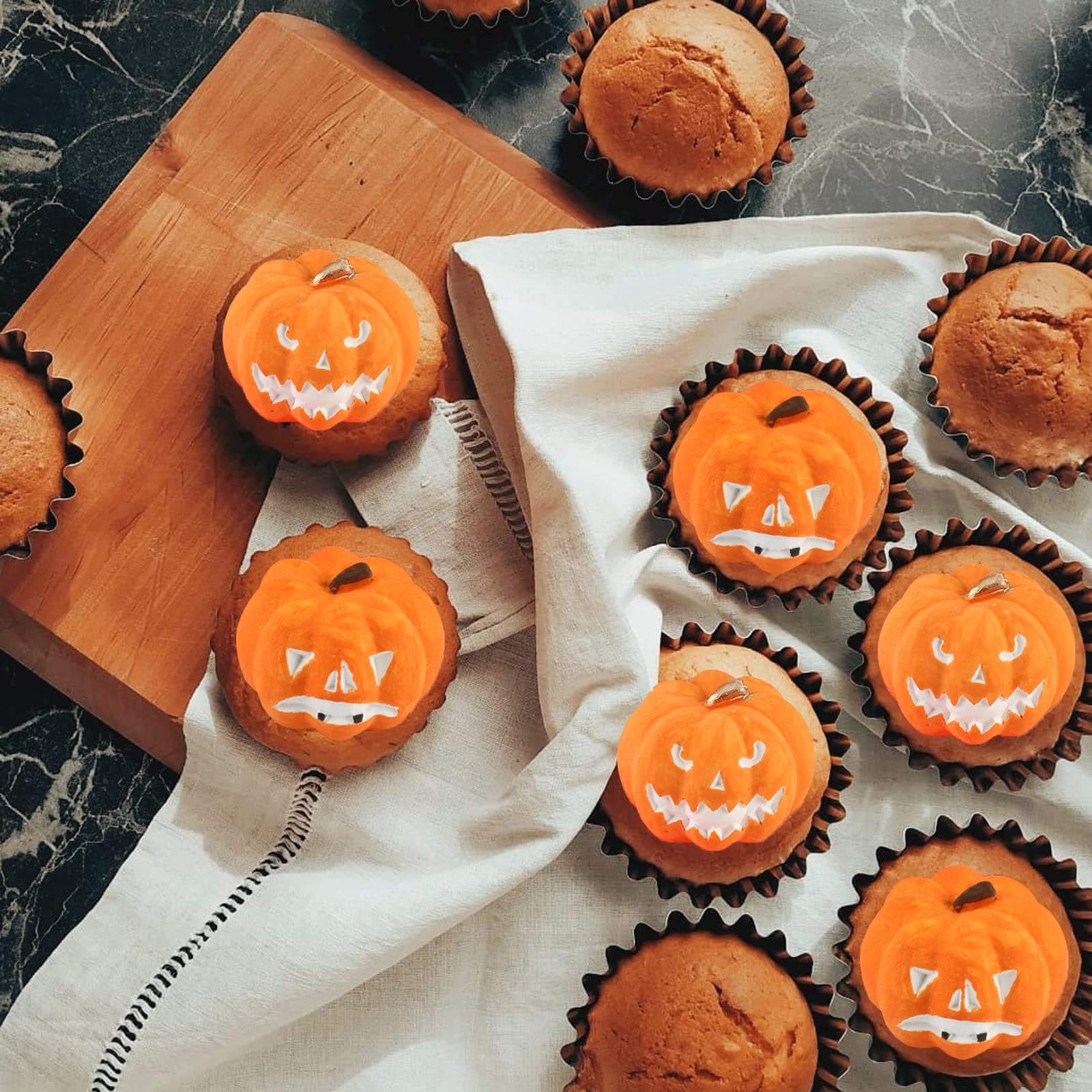 BFJ Lot De 2 Moules à Chocolat D'automne En Silicone En Forme De Citrouille, Moule à Bonbons En Forme De Feuille D'érable Pour Thanksgiving