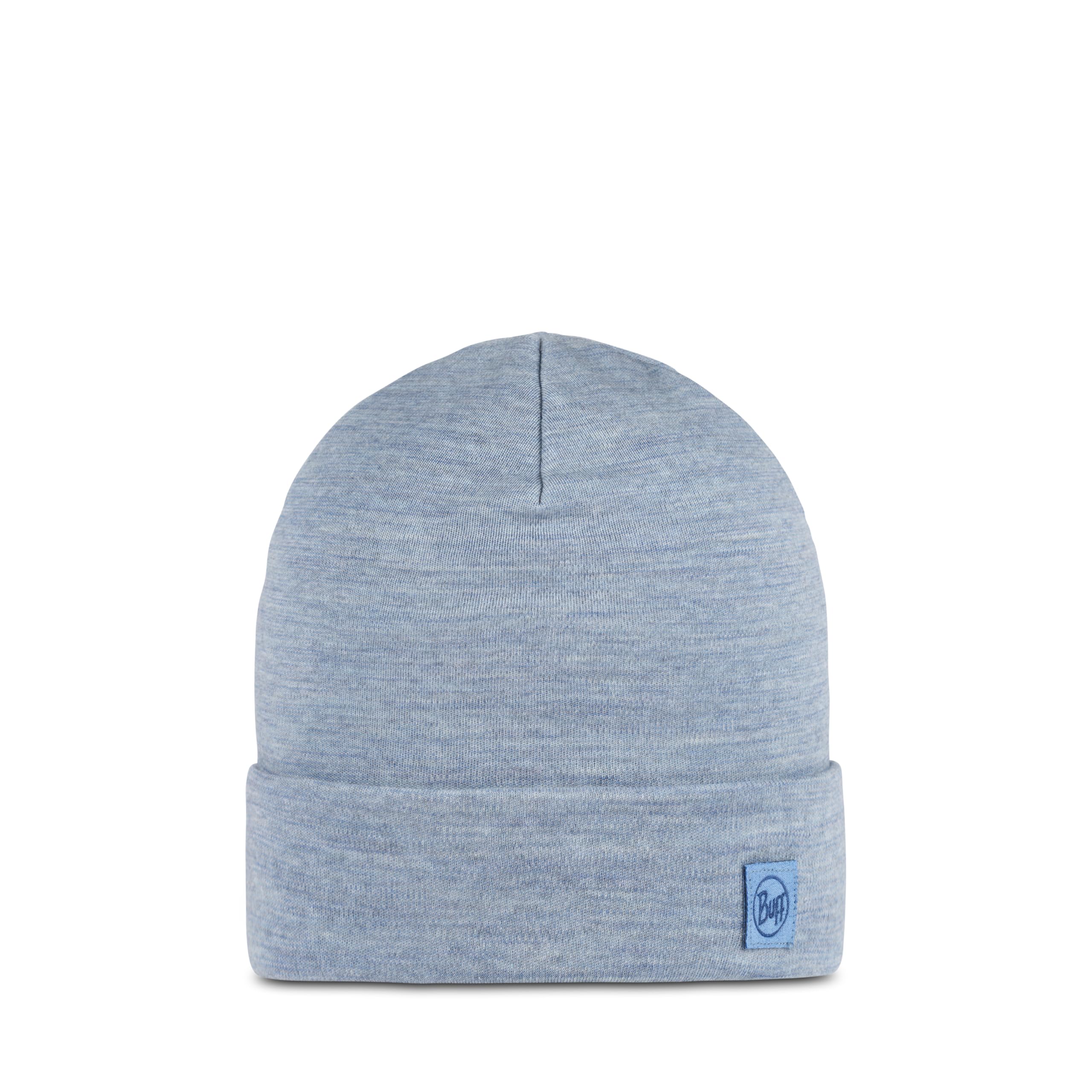 Buff| Hat Merino Heavyweight Multifunctional Scarf, 100% Merino Wool, Trekking, Outdoor, Sustainable, Thick Man Women One Size Light Blue