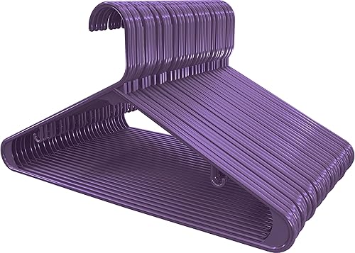 Vista 82 de Utopia Home Perchas de plástico, paquete de 30 unidades, perchas con ganchos, duraderas y ahorran espacio (negro)