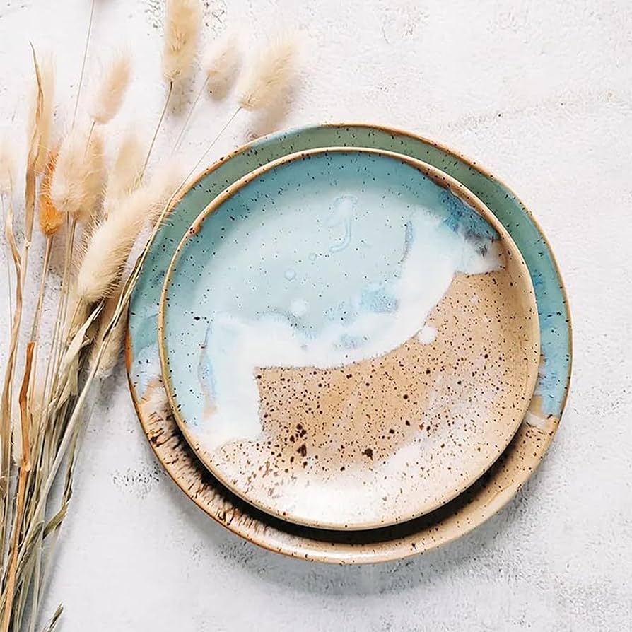 プレート　2枚セット　絵皿　アイルランド　風景画　飾り皿 プレート 2枚セット 絵皿 アイルランド 風景画 飾り皿