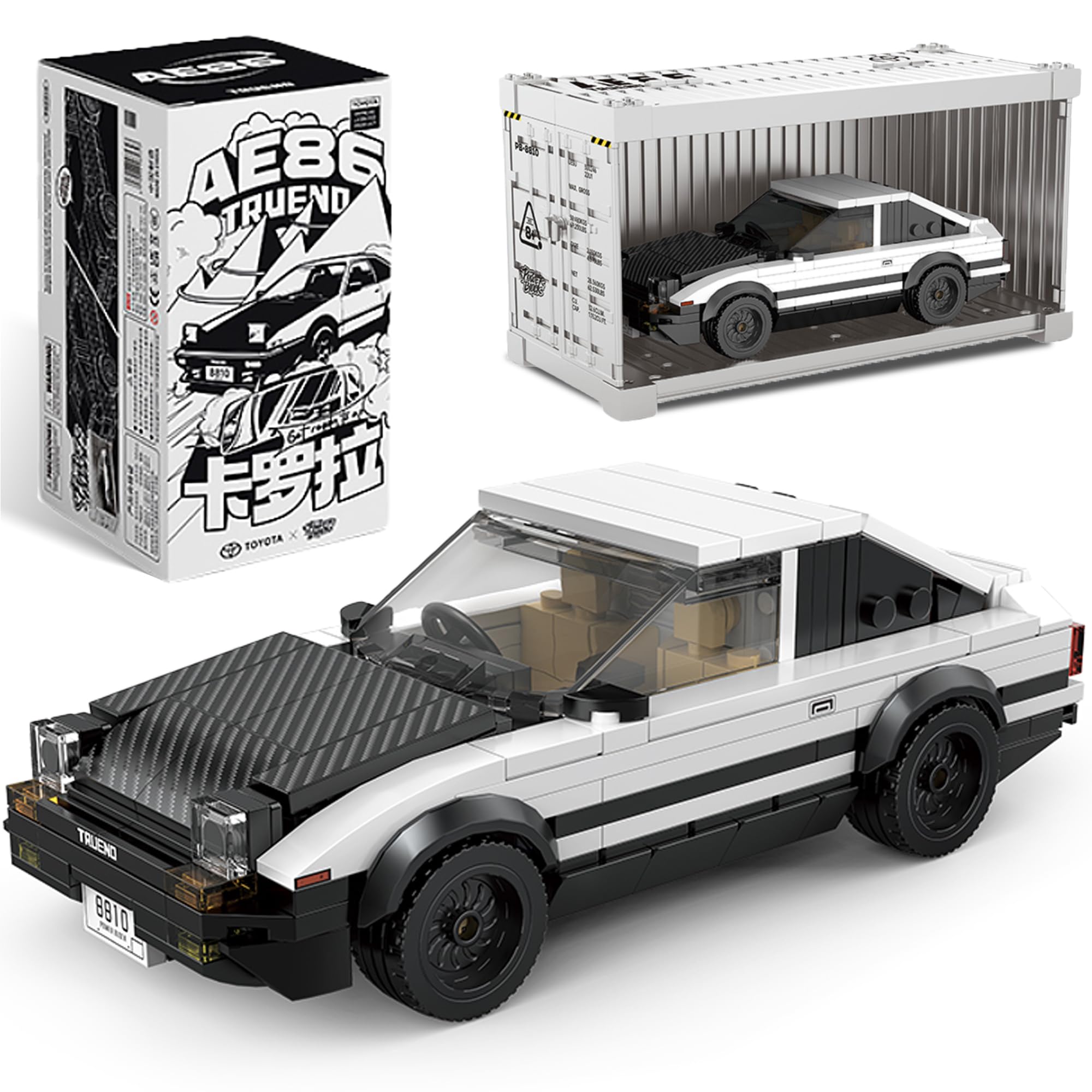Amazon.com: dOMOb Toyota AE86 Trueno Car Building Kit – 327 pcs