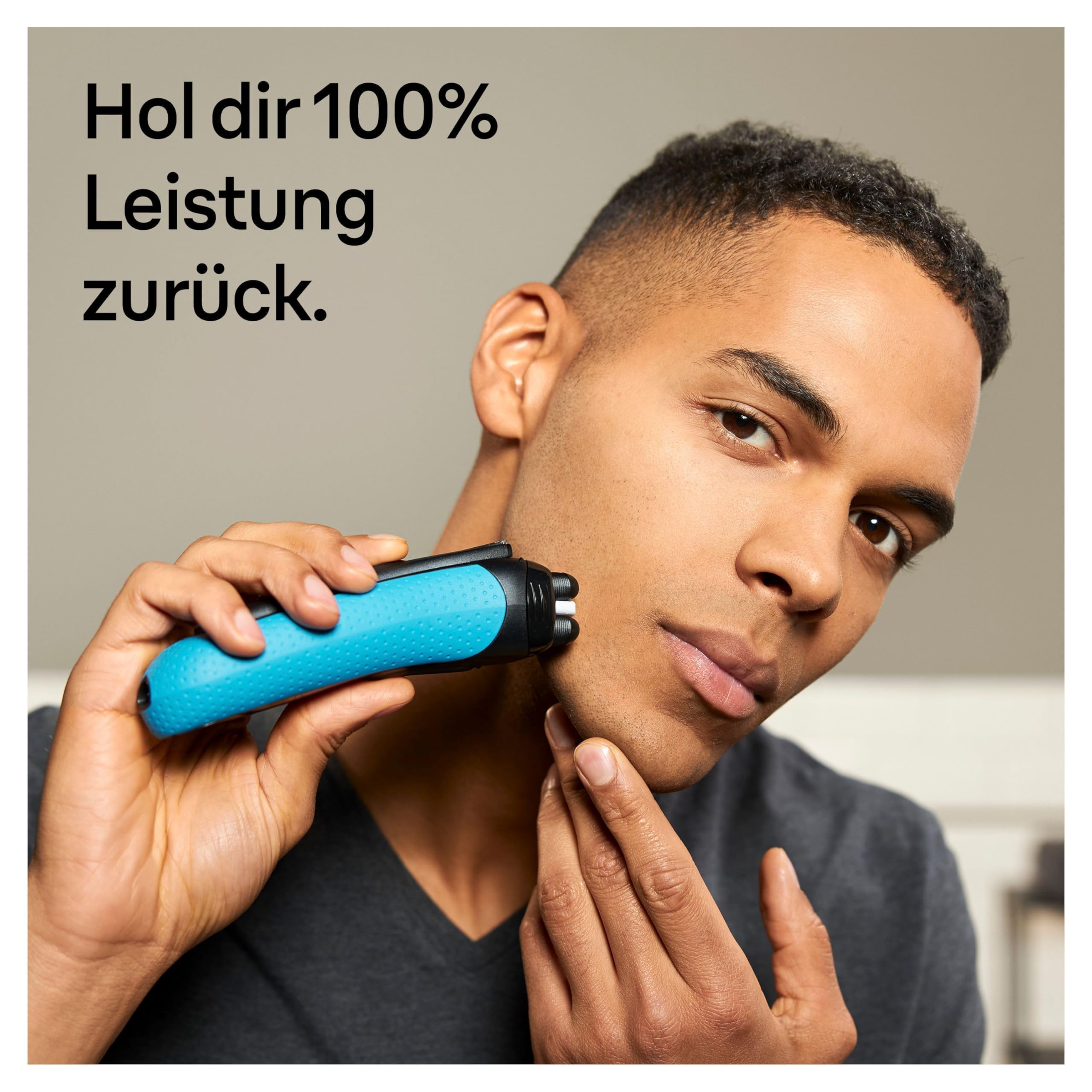 Braun Series 3 Elektrorasierer Scherkopf, ORIGINAL Ersatzscherteil vom Hersteller passend für Braun Herren Rasierer Series 3 ProSkin, 32B, schwarz, 1er Pack