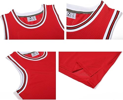 Miniatura 4 de Pullonsy Paquete de 3 camisetas de baloncesto para hombre, de malla, para equipo atlético, uniformes, hip hop, camisetas sin mangas