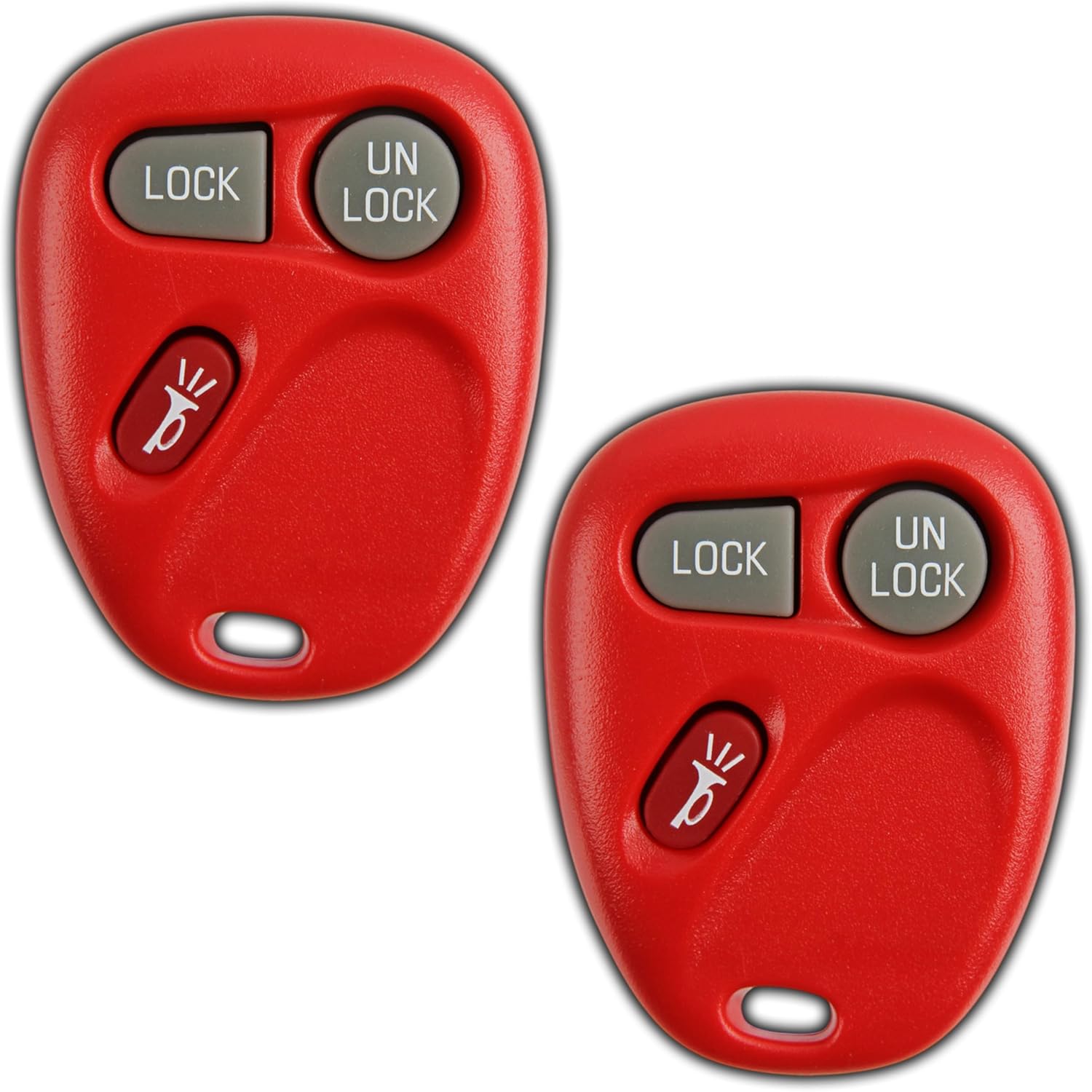 2X KeylessOption Key Fob for 1998 1999 2000 2001 2002 2003 2004 Cadillac Escalade Chevrolet Chevy Silverado Suburban Tahoe GMC Yukon Sierra Remote, 3-Button 15042968, Programming Guide Included