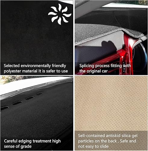 Miniatura 5 de Cubierta de salpicadero, consola central interior personalizada compatible con Toyota Camry 2007 2008 2009 2010 2011 cubierta de tablero protector