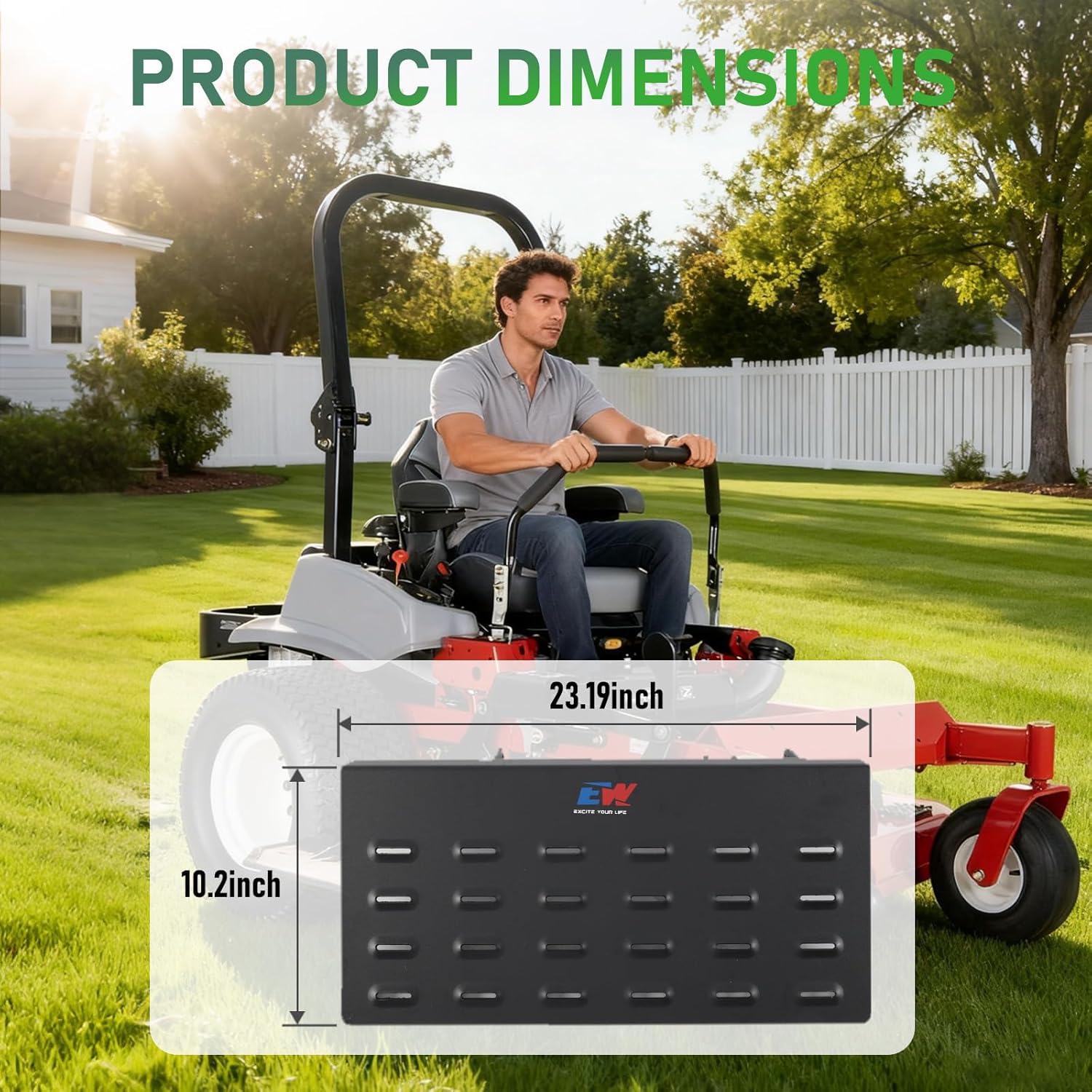 NIXFACE Chute Blocker for Zero Turn ACS6000ULS, Grass Flap Discharge Shield Fit for Ferris, Exmark, Gravely, Hustler, Toro, Kubota ZT Mowers, Replace OEM 088-6003-00, Compatible with Most ZT Mowers