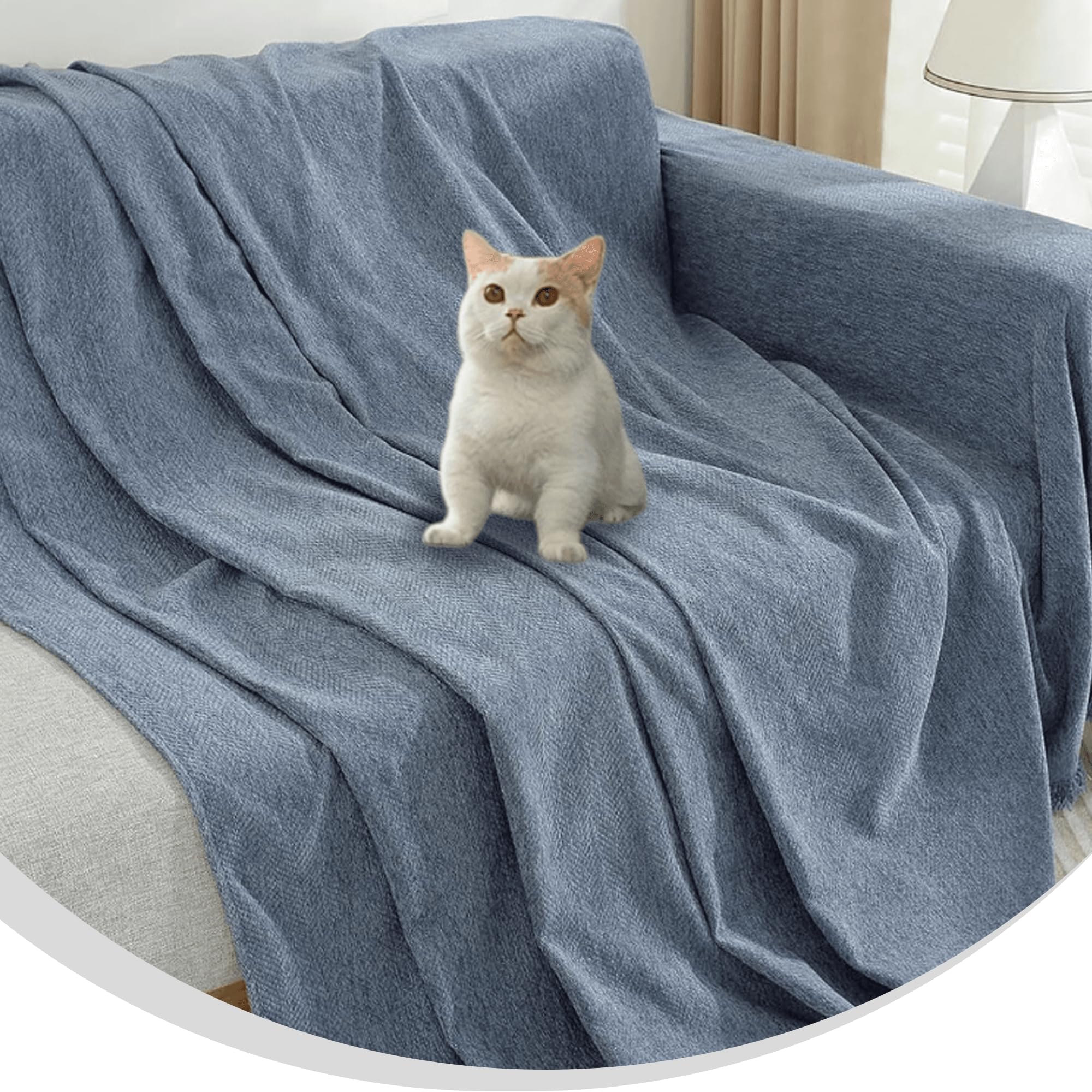 Amazon.co.jp: マルチカバー ソファカバー 180 x 240 cm キズ汚れ防止