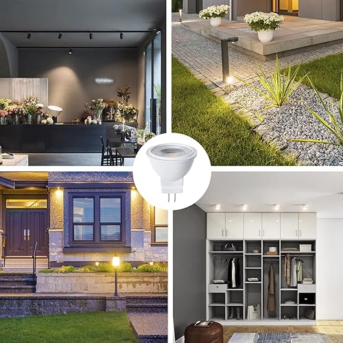 Miniatura 3 de Bombilla LED MR11 GU4.0 de 12 V 3 W G4GU4GZ4 con base bi-pin LED Spot Light Low Voltage MR11 bombillas de paisaje 25W equivalente a halógeno blanco