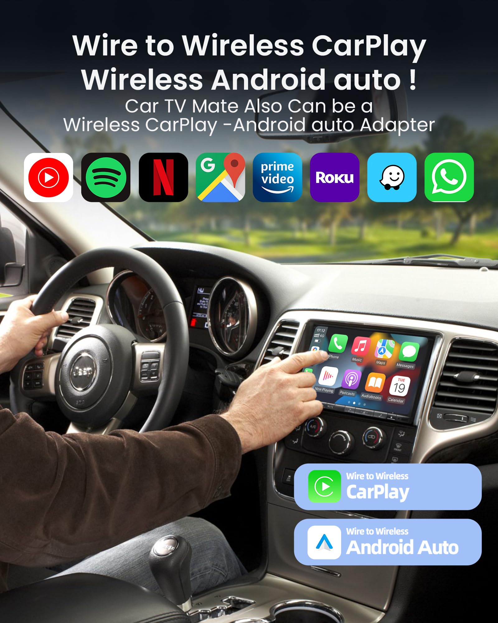 Amazon.com: GETPAIRR 4-in-1 Car TV Mate Max Adapter Support