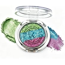Multichrome Eyeshadow palette Shimmer Green Blue Purple Eye Makeup