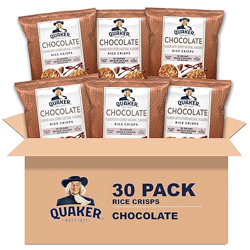 Miniatura 6 de Quaker - Patatas fritas de arroz, sin gluten, mezcla de variedad dulce de 3 sabores, porción única, 26 g, paquete de 30