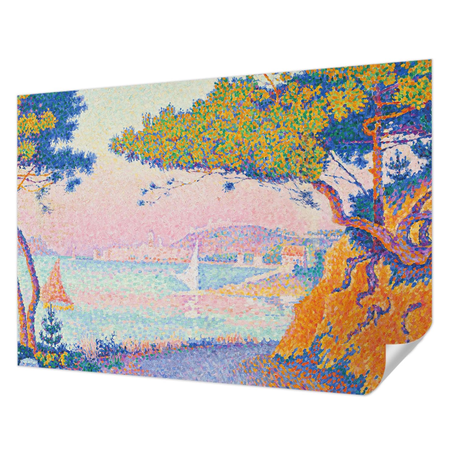 Papier peint adhésif panoramique 208x146 cm Tulup paysage coloré pour salon