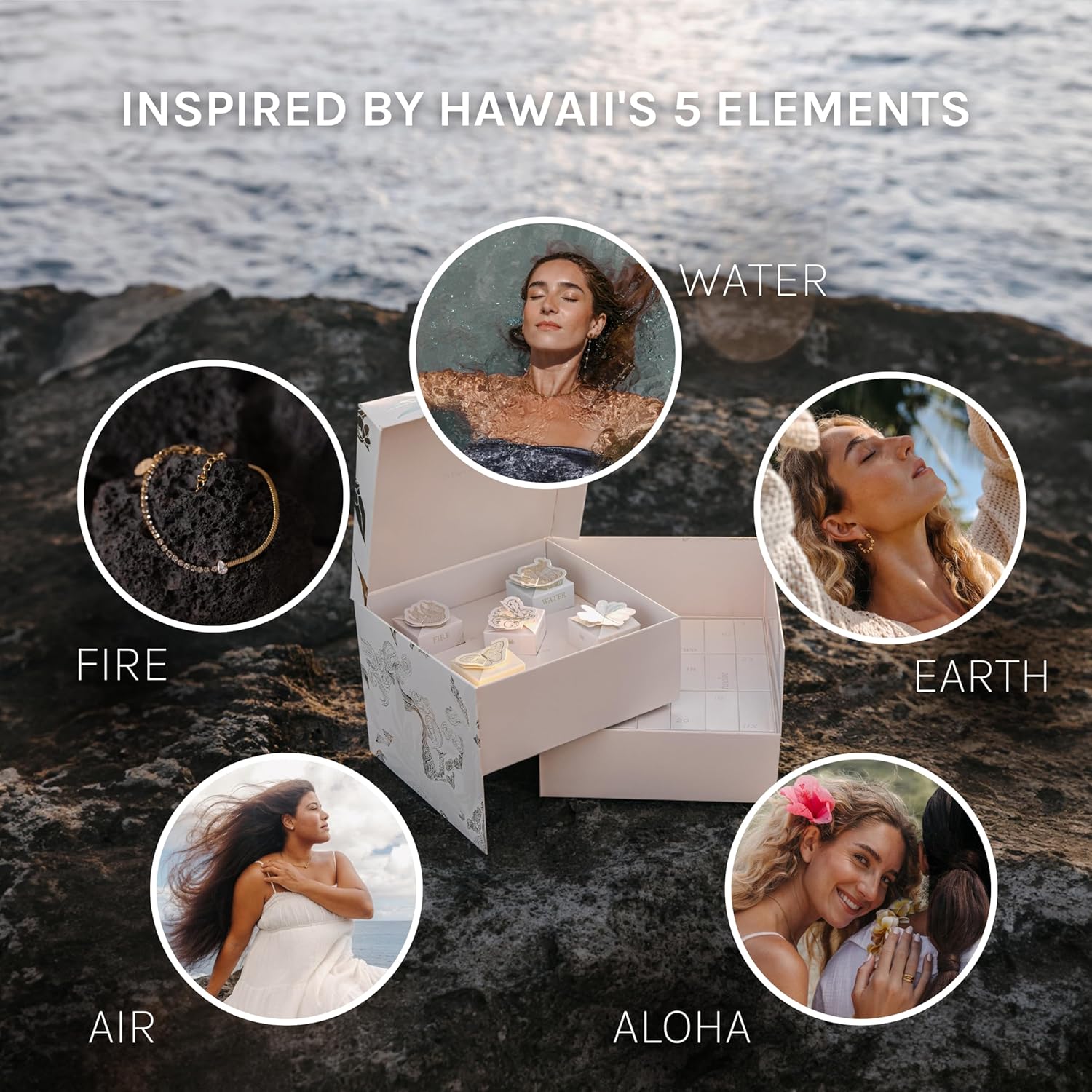 Purelei® Jewelry Advent Calender – 25 Unique Pieces Including a Beautiful Gift Box – Waterproof Women's Accessories – Gift for Women – Reusable as an Organizer