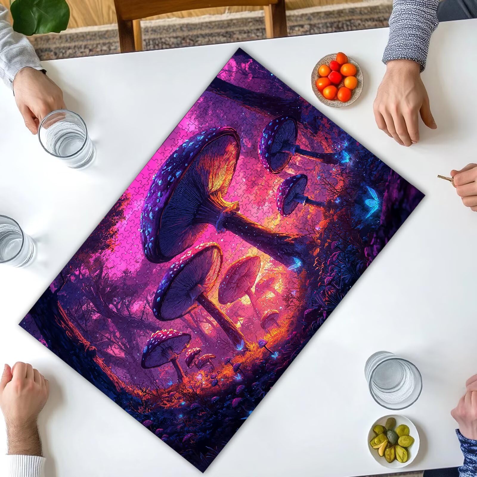 Puzzle 2000 Piezas, Puzzle Paisaje con Caja para Adultos, DIY Champiñón Rompecabezas Madera para Adultos, 2000 Piezas Rompecabezas Desafiante, para Decoracion Hogar, Regalo Mujer, Regalo Hombre, -2622