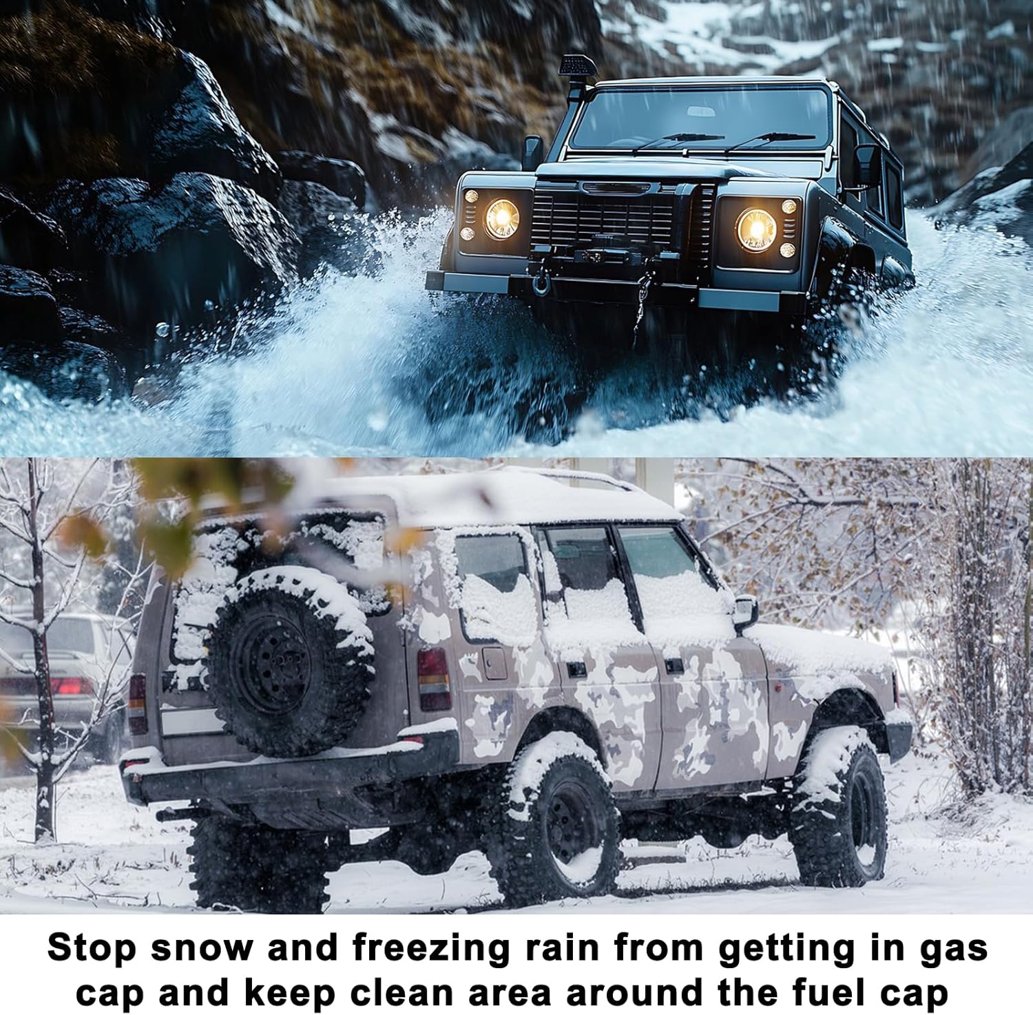 MuHize Fuel Filler Door Cover, Locking Gas Tank Cap Cover Compatible with Jeep Wrangler Accessories 2007-2018 JK Unlimited Rubicon Sahara, Aluminum, with Lock