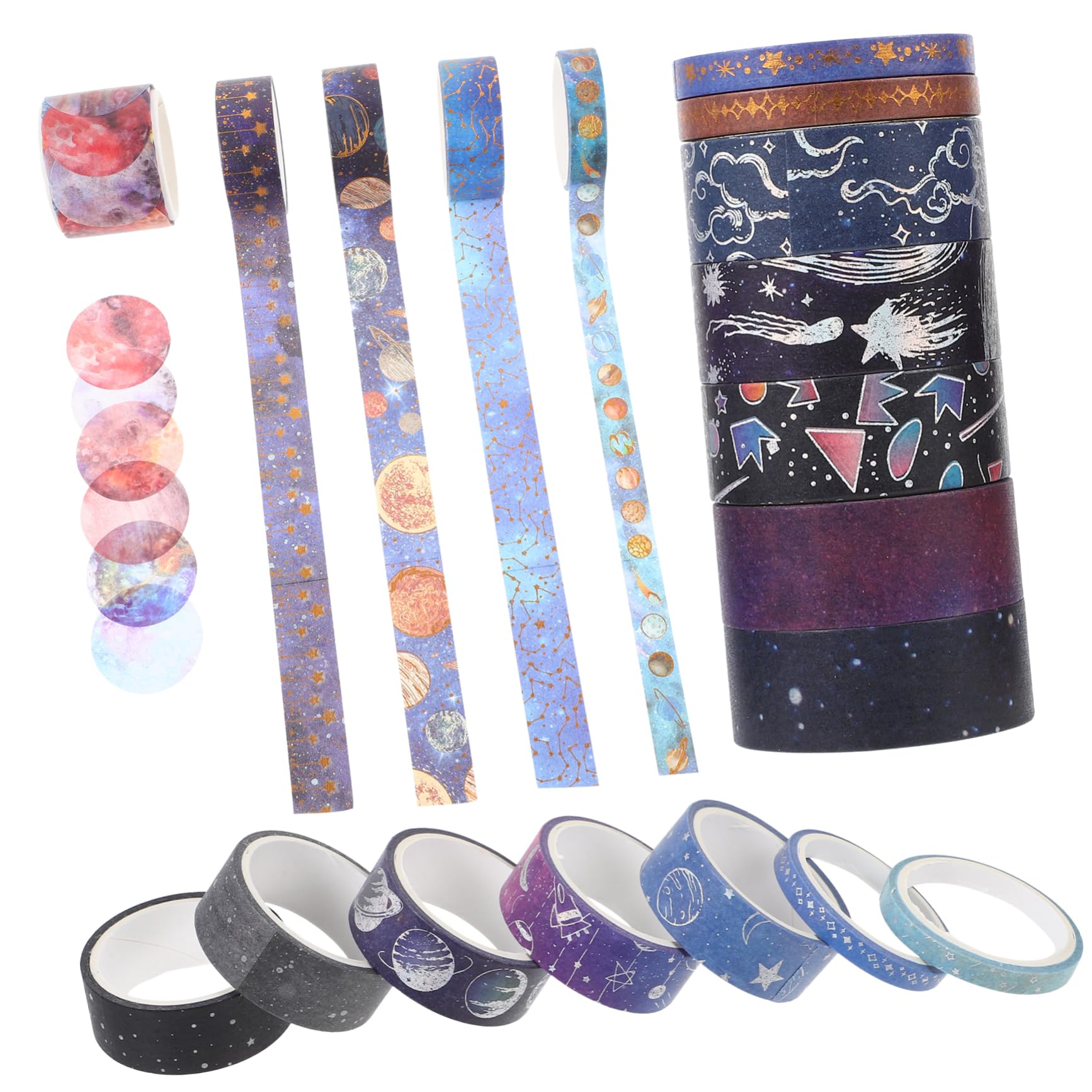 DOITOOL 4 Sätze Washi Tape Diy Scrapbooking Klebeband Mit Einzigartigem Design Für Bastelprojekte Notizbücher Kalender Und 19 Rollen * 4