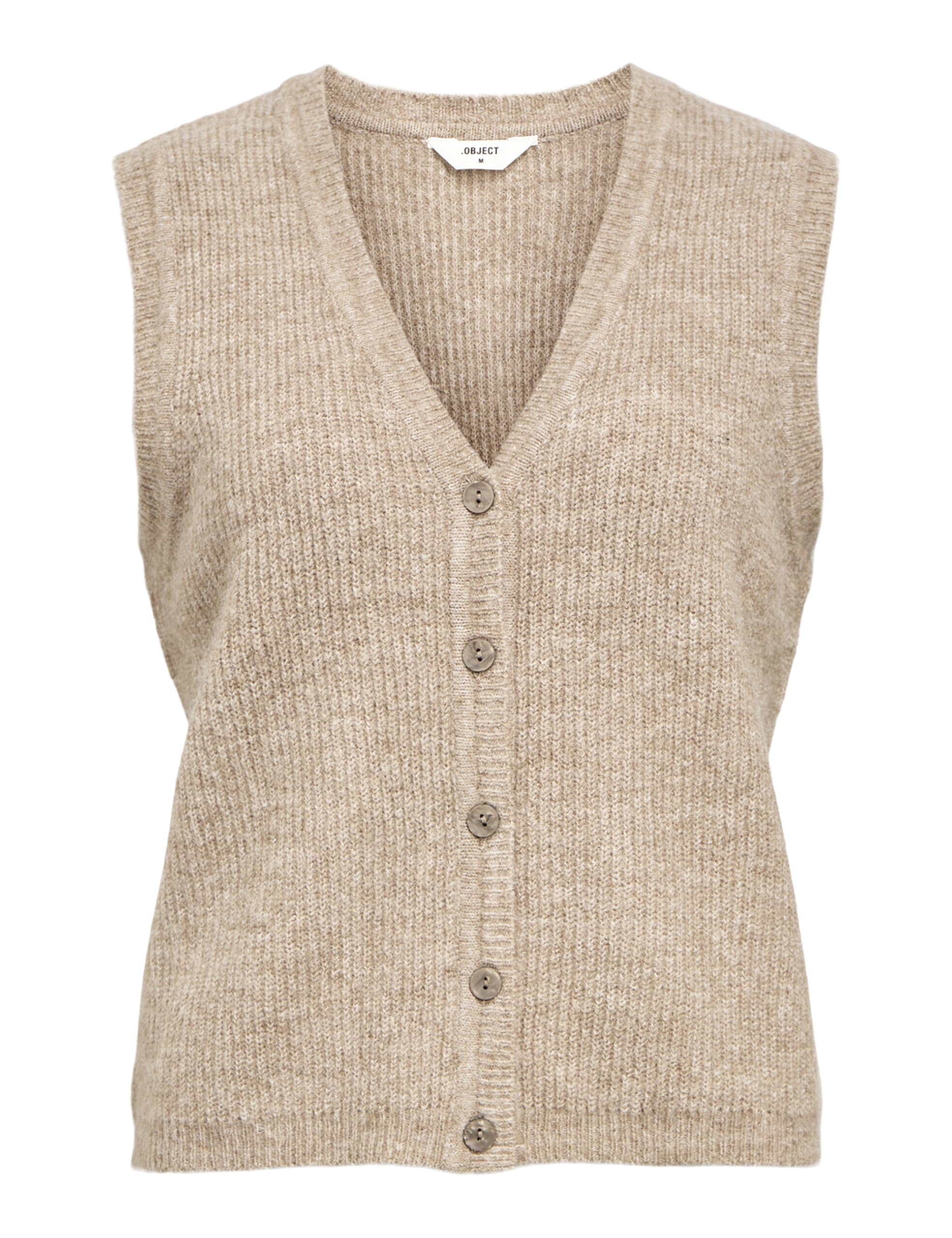 Object Objdiana Re V-neck Knit Vest Div Objdiana Re V-Neck Knit Vest Div Mujer (Pack de 1)