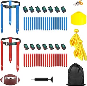 Flag Football Belts, 14 Player Adjustable Flag Football Sets For Sports Training Competition - View #4