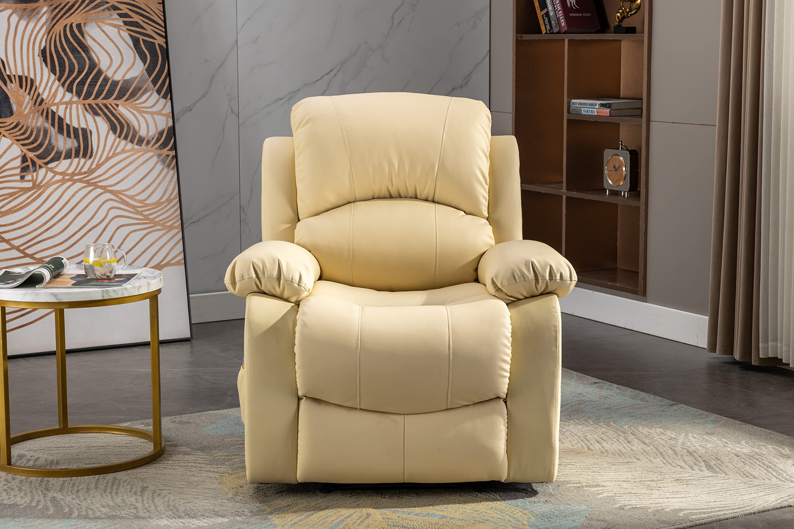 Astan Hogar Sillón Relax con Reclinación Manual (Sistema Pared Cero), Masaje Y Termoterapia, Modelo Ramón AH-AR30910CR