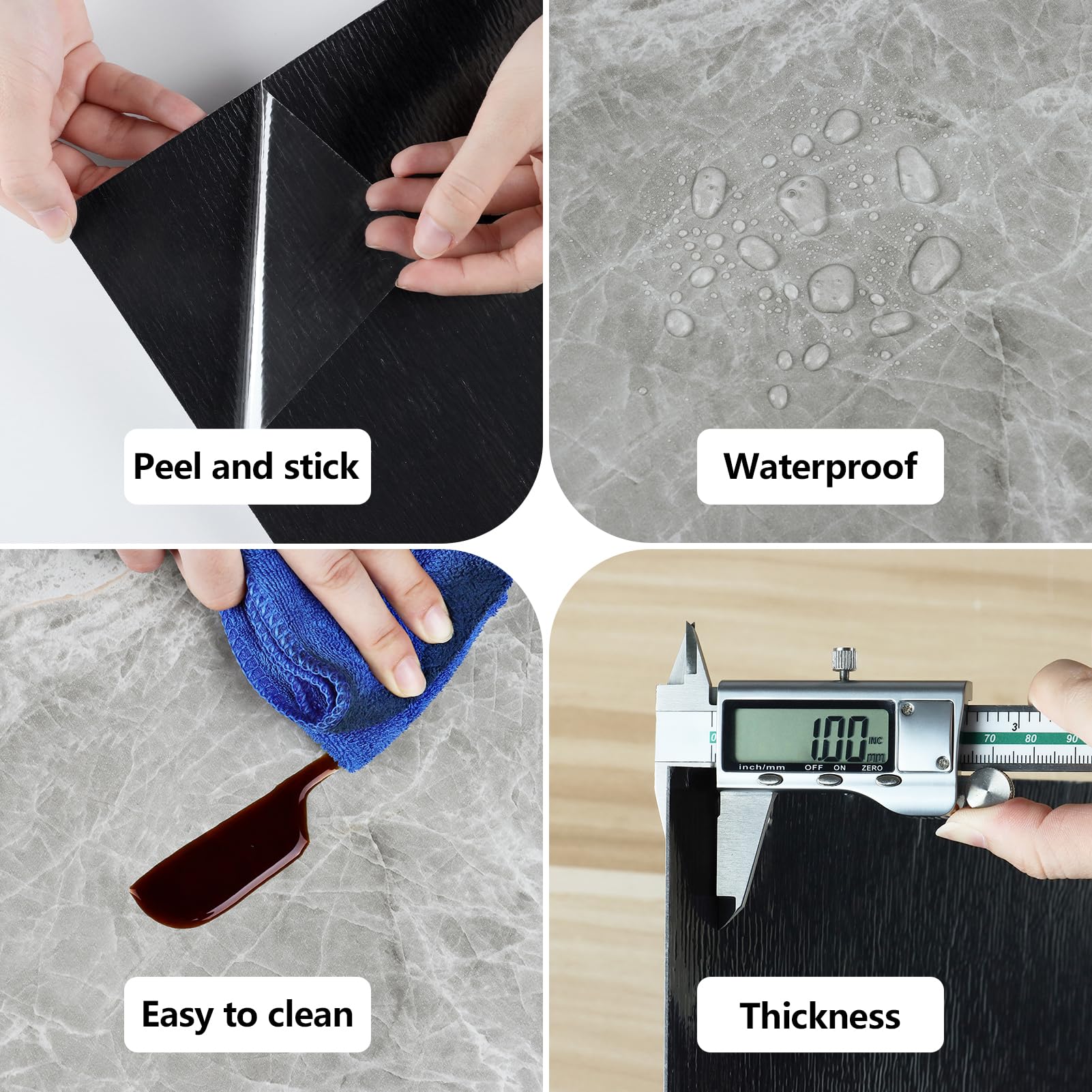 Vigevee Revêtement De Sol En PVC Autocollant - Imperméable